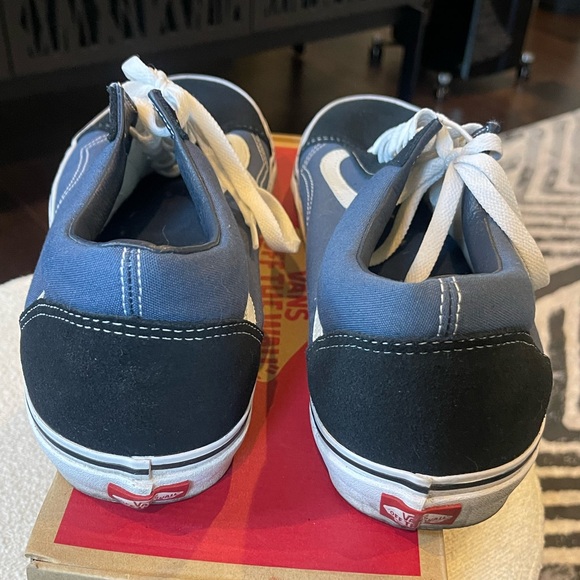 Vans Men's Navy and Black Sneakers - Picture 4 of 5